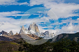 Fitzroy mountain in Chalten, Patagonia, Argentina