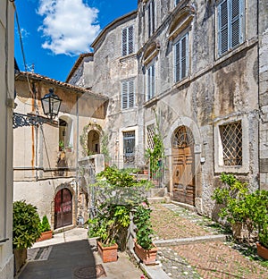 Scenic sight in Fiuggi, province of Frosinone, Lazio, central Italy. photo