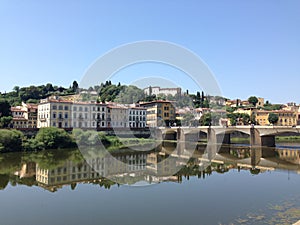 Fiume Arno river in Florence Italy