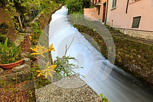 Fiumilatte sergio river flowing through the village photo