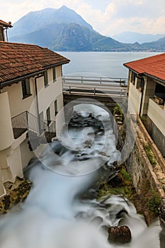 Fiumilatte sergio river flowing through the village photo