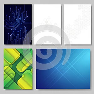 Is a simple blue gradient with intersecting diagonal lines giving a