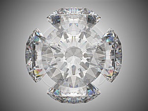 Five brilliant cut diamonds