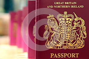 Five British United Kingdom European Union Biometric passports q