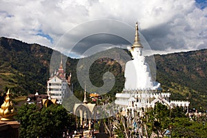 Five buddha on the blue sky