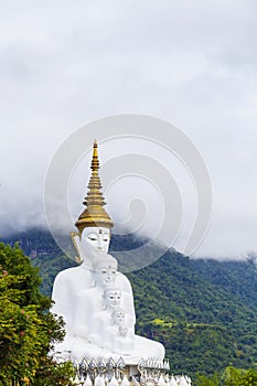 five buddha on the mountain,Wat phasornkaew Temple, Kh
