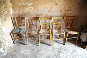 Five chairs