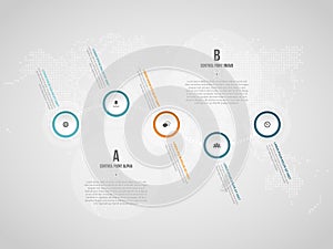 Five Circles Chain Infographic