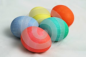 Five Colored Easter Eggs 1