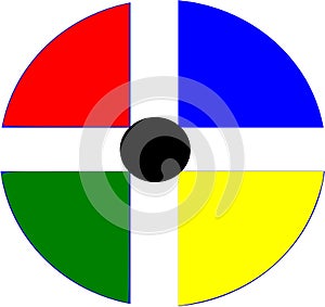 five colour logo for branding