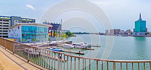 Panoramic view of Five Cowries Creek Lagos Nigeria photo