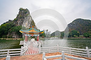 Five dragon pavilion of Seven-star Crags Scenic Area