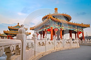 The Five-Dragon Pavilions in Beihai Park, Beijing, China