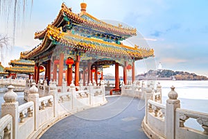 The Five-Dragon Pavilions in Beihai Park, Beijing, China