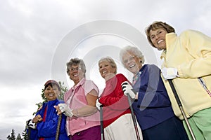 Five Elderly Golfers