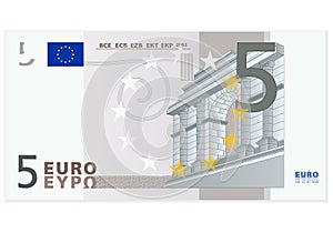 Five euro banknote