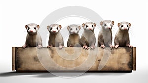 Five Ferrets: A Psychological Depth In Panoramic Studio Photography