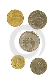 Five French Coins