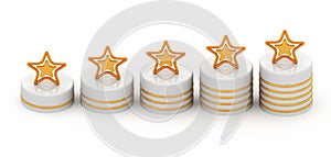 Five gold stars for ranking