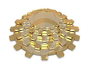 Five golden gears in group