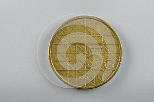 Five guilder coin from the Netherlands