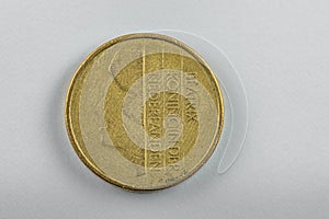 five guilder coin from the Netherlands photo