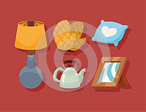 five home decorative accessories