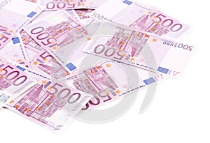 Five hundred euro notes.