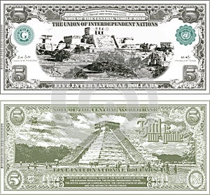 Five international dollar fictitious.