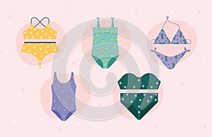 five lady underwears