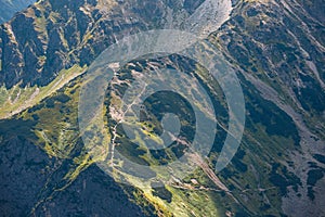 Five lakes valley in High Tatra Mountains, Poland