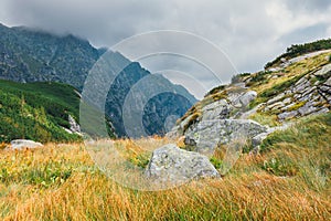 Five lakes valley in High Tatra Mountains, Poland