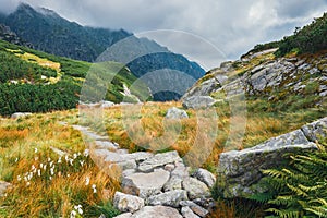 Five lakes valley in High Tatra Mountains, Poland