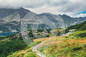 Five lakes valley in High Tatra Mountains, Poland