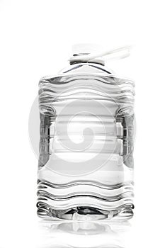 Five liters transparent water bottle with handle