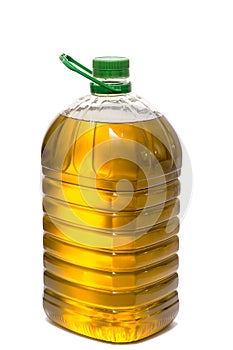 Five litre of olive oil bottle photo