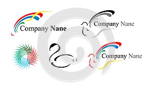 Five logos: a dove and others