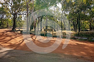 Five Minute Parking Sign In Australian Bushland Resort