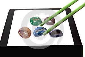 Five new year affirmation stones