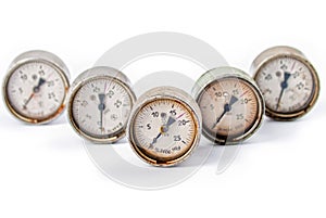 Five of the old gauges