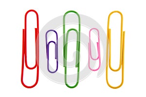 Five paper-clips