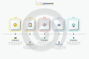 Modern infographic design template