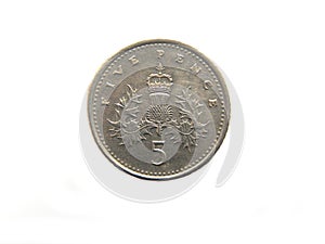 Five Pence coin