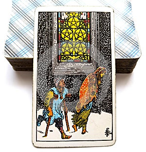 Five of Pentacles Tarot Card Financial or Material Loss Financial burdens Recession