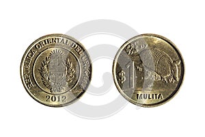 Five peso uruguayan currency