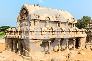 The Five Rathas, Bhima ratha, Mahabalipuram, Tamil Nadu