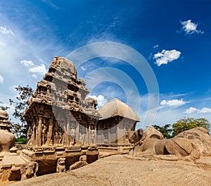 Five Rathas. Mahabalipuram, Tamil Nadu, South India