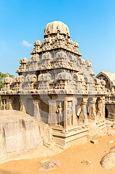 The Five Rathas, Yudhishthir ratha, Mahabalipuram, Tamil Nadu photo