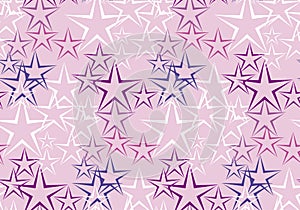 Five rayed star decorative background.