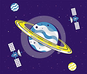 five space outer icons